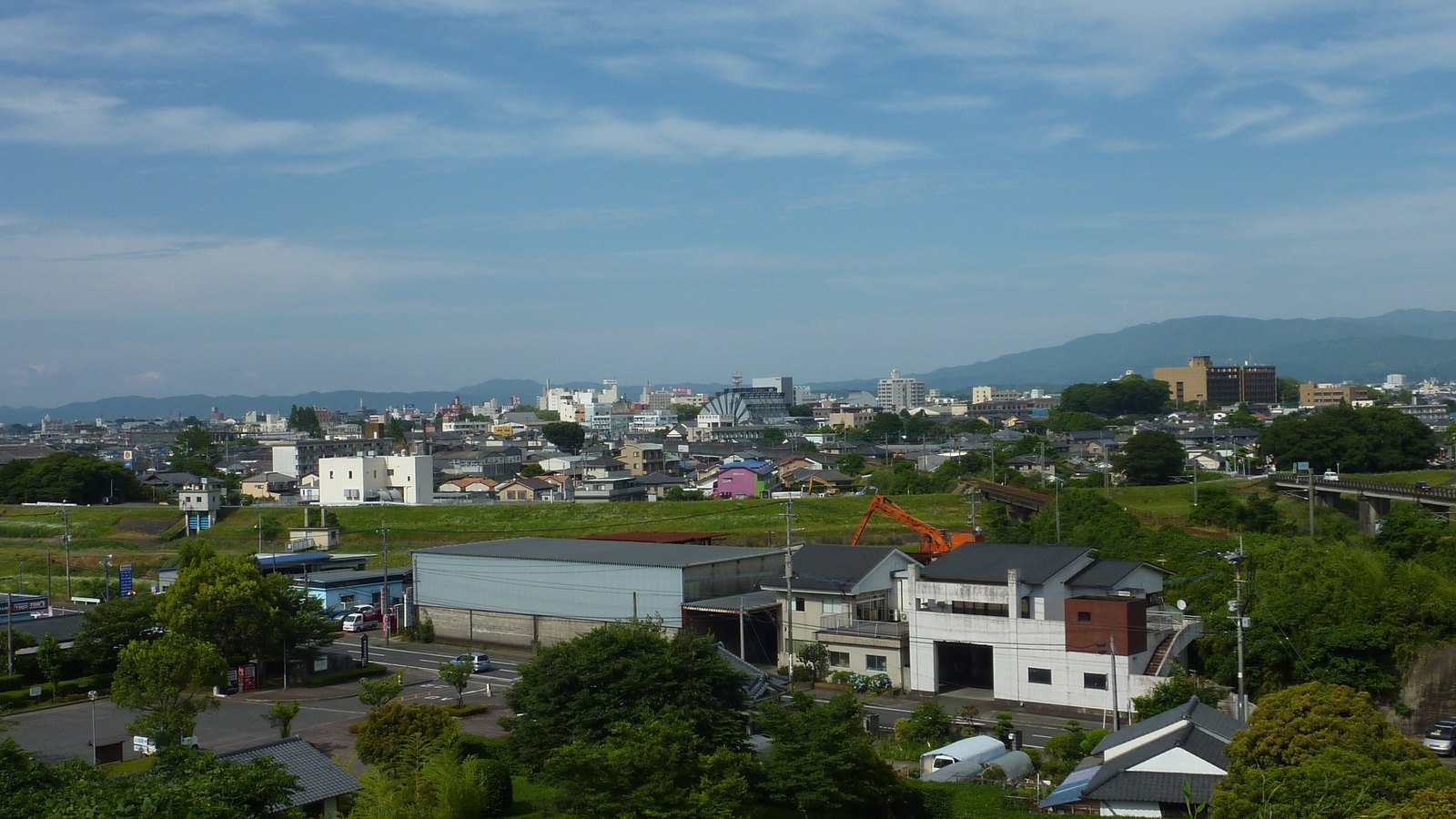 都城中心部の眺め