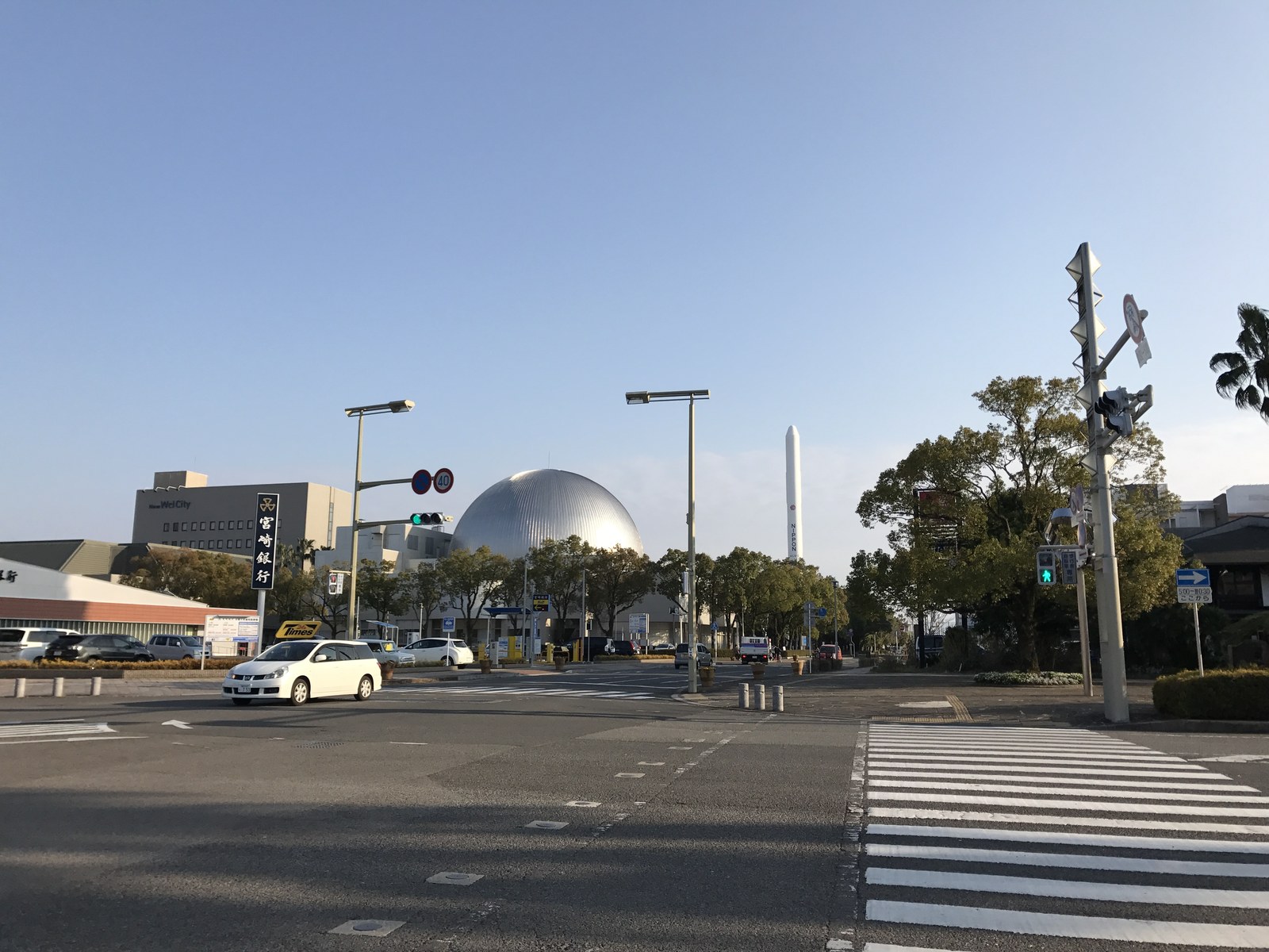 宮崎科学技術館周辺の通り