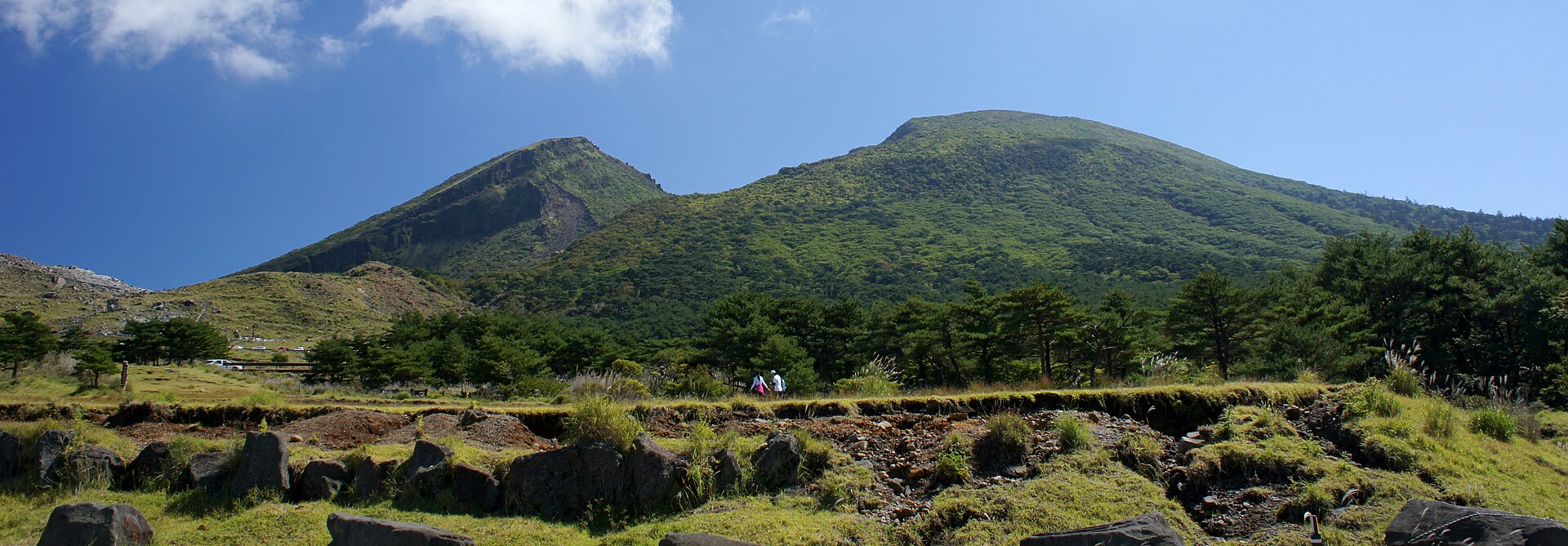 えびの高原の広がる高原風景