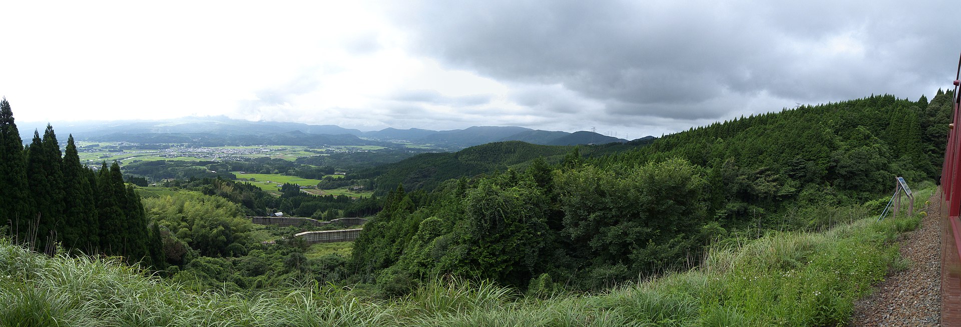 矢岳越えの車窓風景
