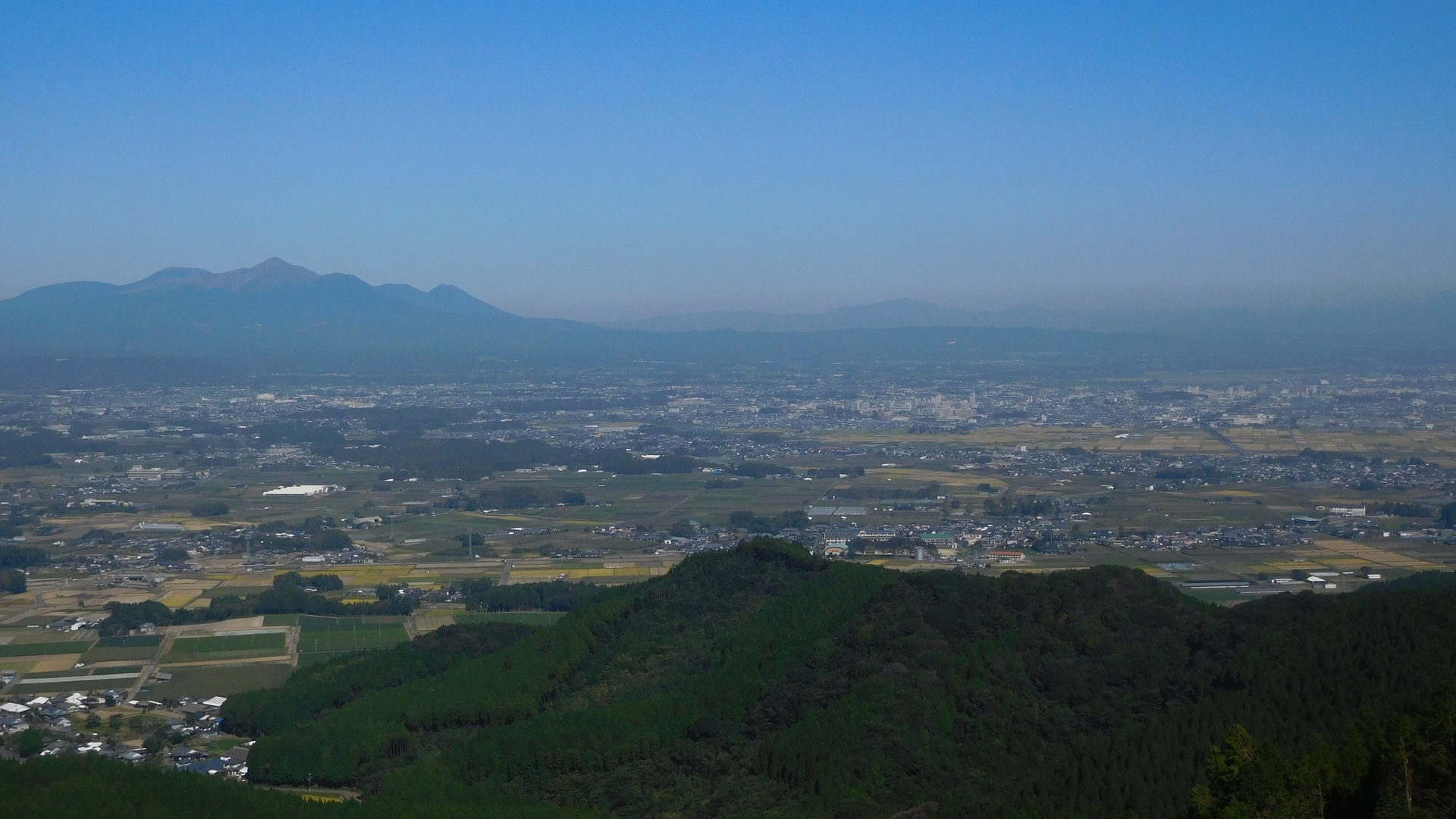 金御岳から見た都城盆地