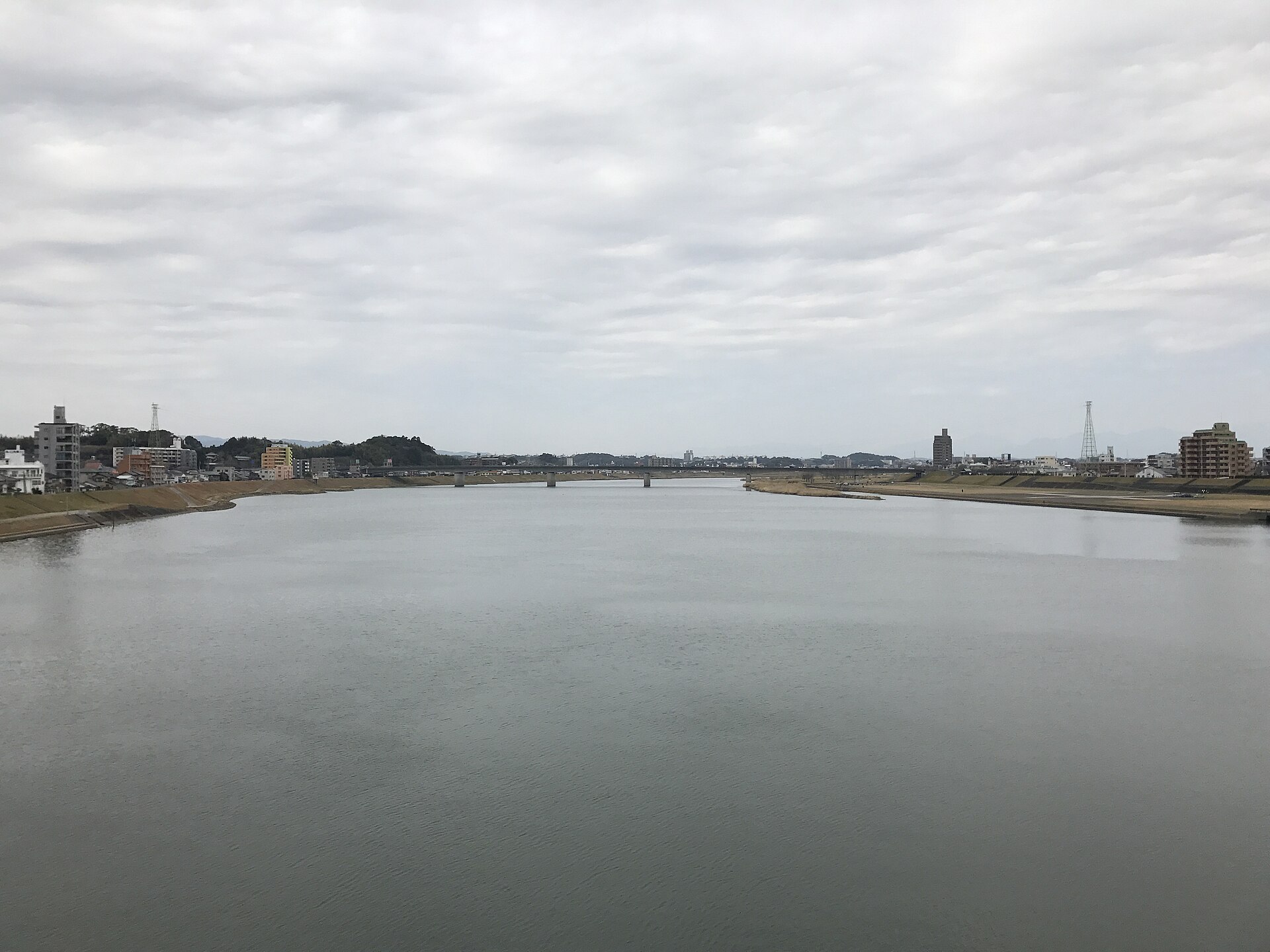 橘橋から見た大淀川