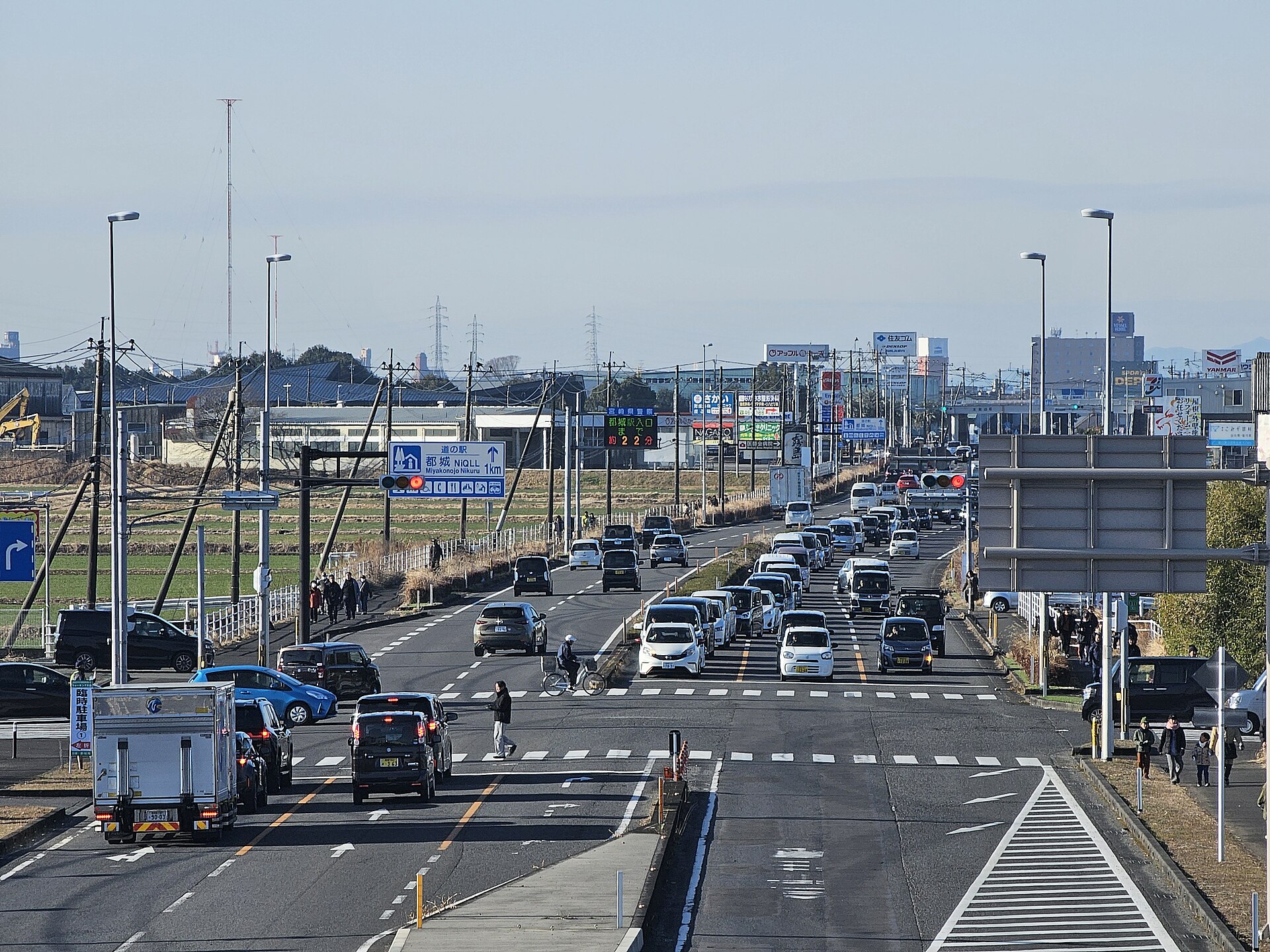 国道10号・高木町付近