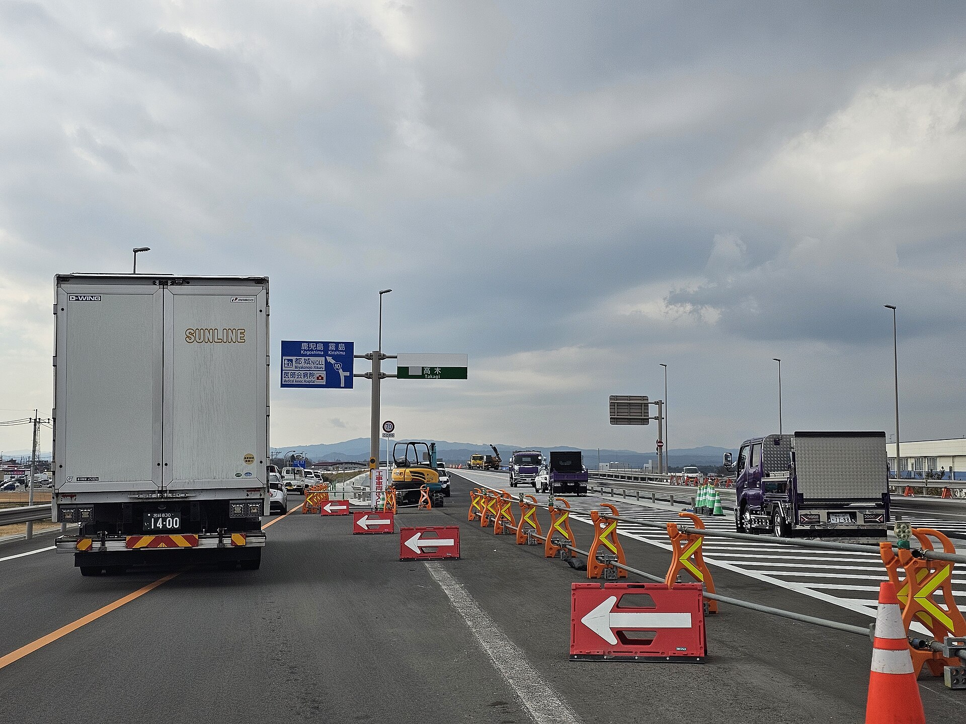 国道10号の高木町付近