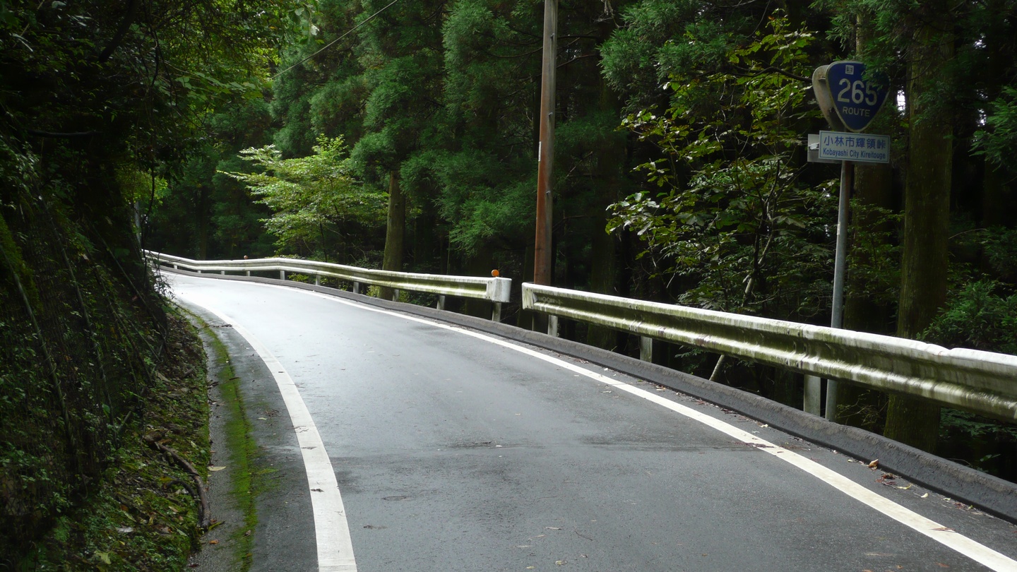 国道265号の輝嶺峠付近
