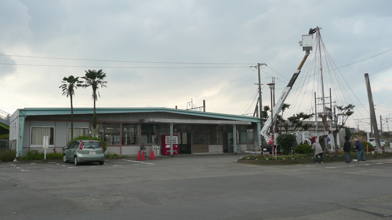 建て替え前の山之口駅旧駅舎